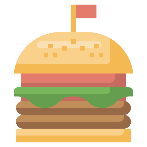 Hamburger Surang Flat icon