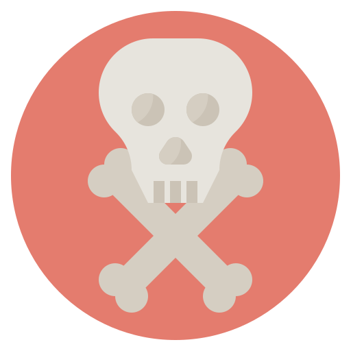 Skull Surang Flat icon