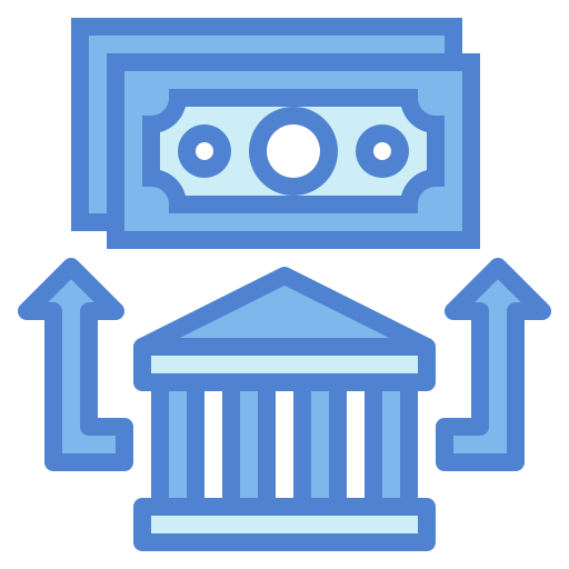 transferencia bancaria Generic Blue icono