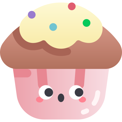 Cupcake Kawaii Star Gradient icon