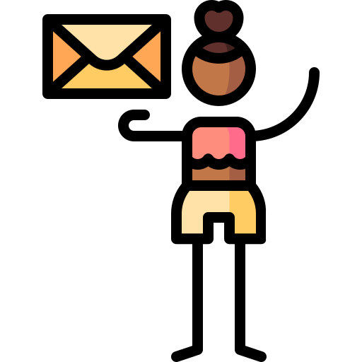 email Puppet Characters Lineal Color icono