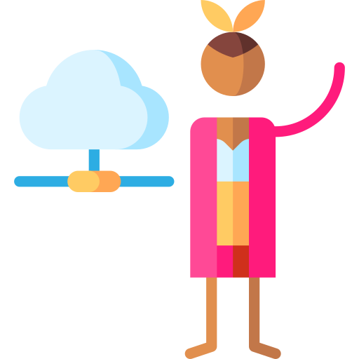 cloud computing Puppet Characters Flat icon