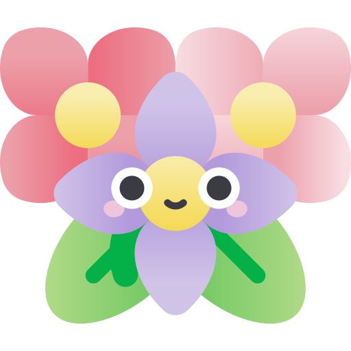 Flower Kawaii Star Gradient icon