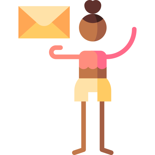 email Puppet Characters Flat icon