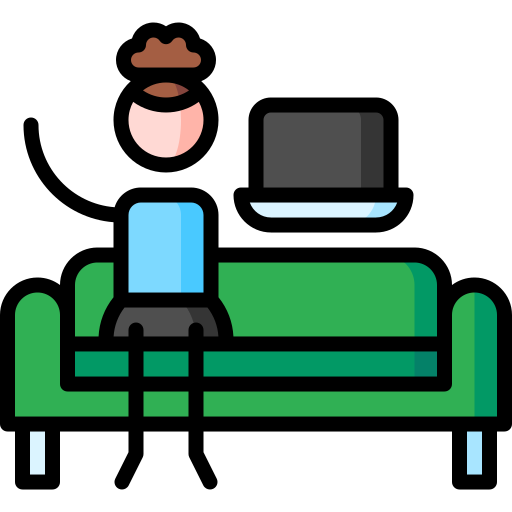 sofa Puppet Characters Lineal Color icon
