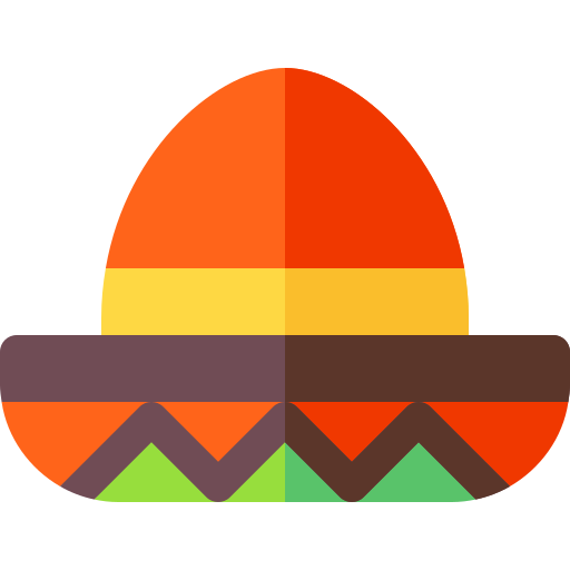 Мексиканская шляпа Basic Rounded Flat иконка