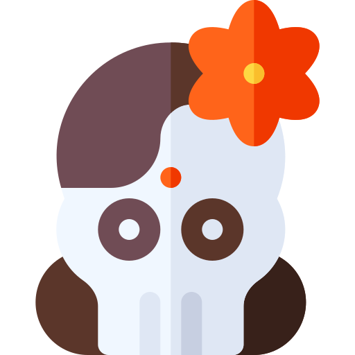 Skull Basic Rounded Flat icon