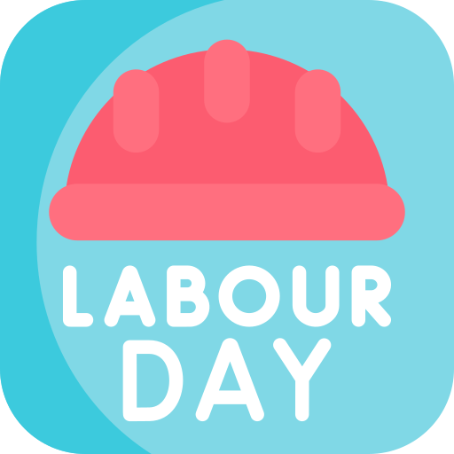 Labor day Kawaii Flat icon
