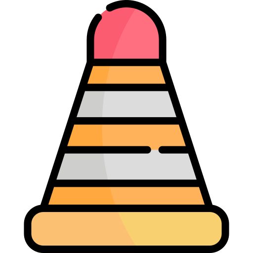 Cone Kawaii Lineal color icon