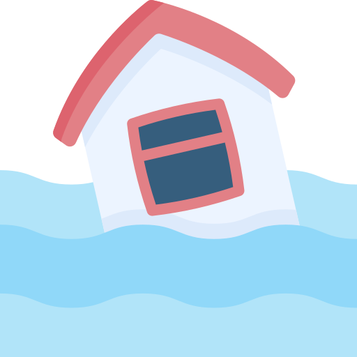 Flooded house Special Flat icon