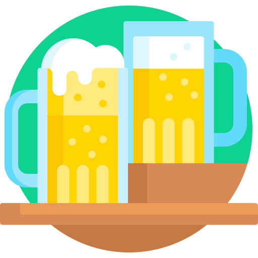 cerveza Detailed Flat Circular Flat icono