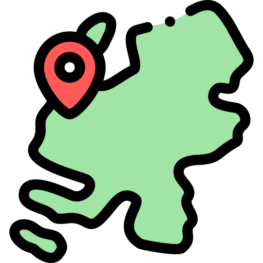 Maps Detailed Rounded Lineal color icon