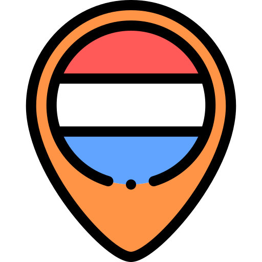 네덜란드 Detailed Rounded Lineal color icon
