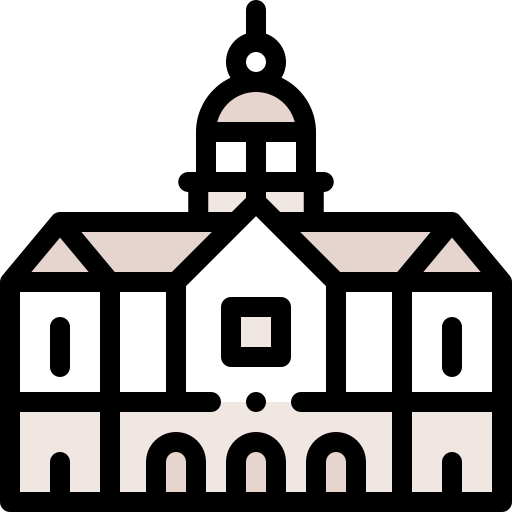 Королевский дворец Detailed Rounded Lineal color иконка