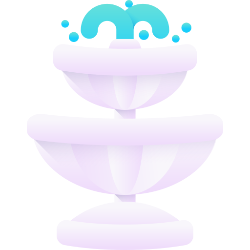 Fountain 3D Color icon