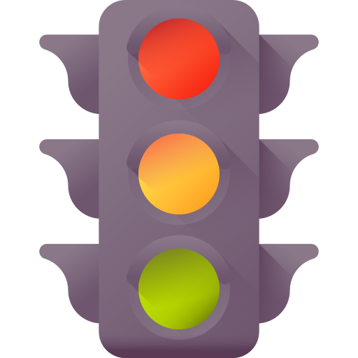 semáforos 3D Color icono