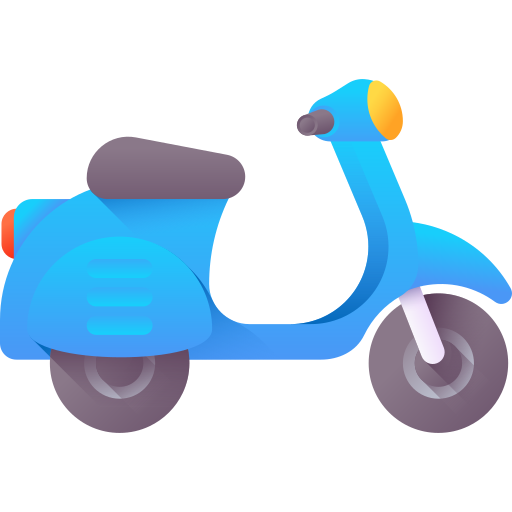 motorfiets 3D Color icoon