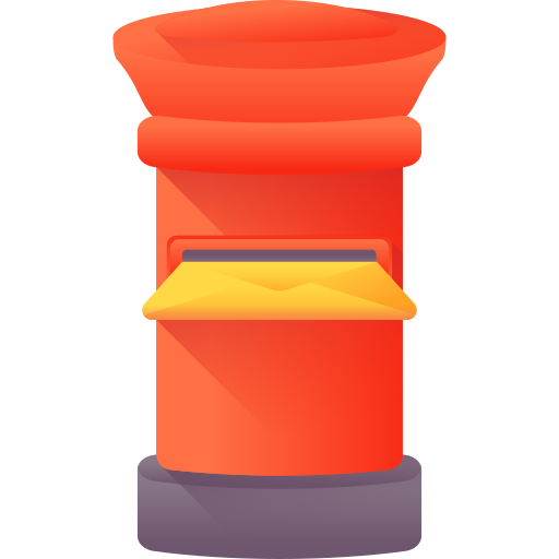 caixa de correio 3D Color Ícone