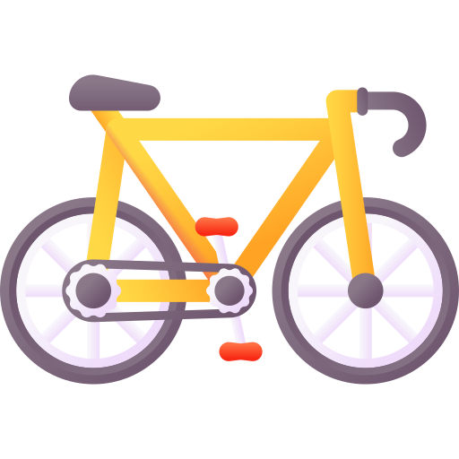 bicicletta 3D Color icona