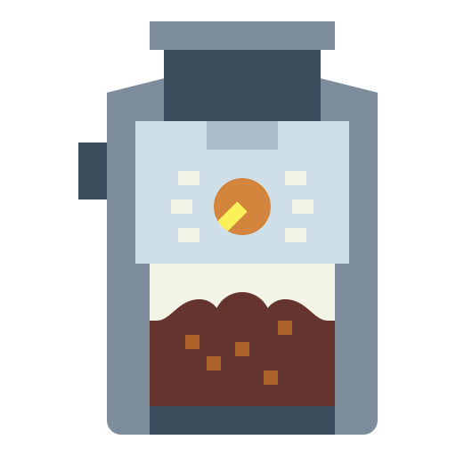 kaffeemühle Smalllikeart Flat icon