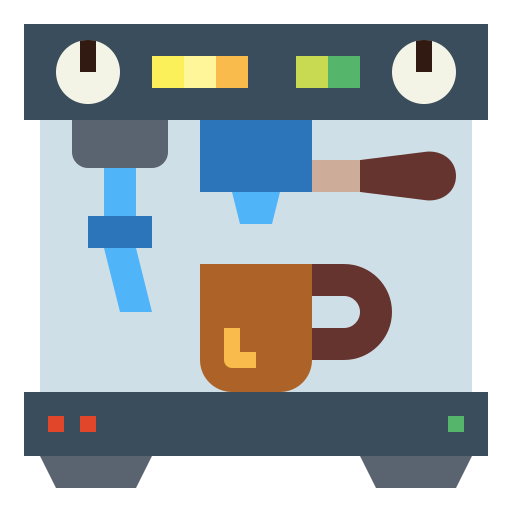 커피 머신 Smalllikeart Flat icon