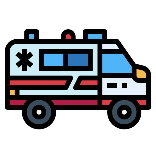 Ambulance Smalllikeart Lineal Color icon