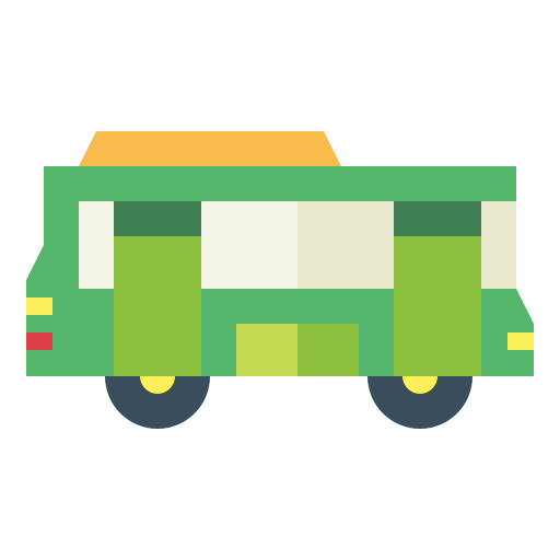 Bus Smalllikeart Flat icon