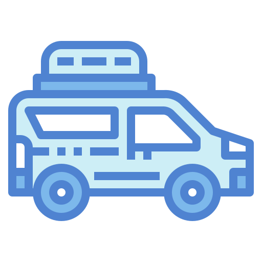 voiture de livraison Generic Blue Icône