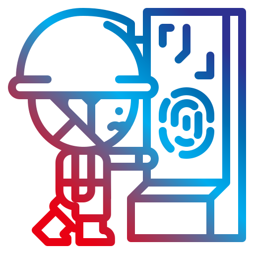 指紋スキャン Skyclick Gradient icon