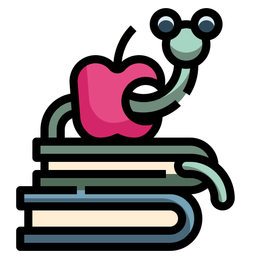 Bookworm PongsakornRed Lineal Color icon