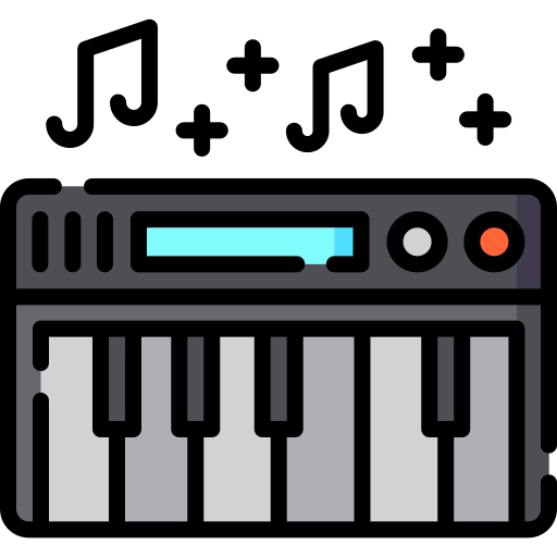 Piano keyboard Special Lineal color icon