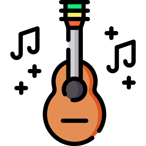 ukelele Special Lineal color icoon