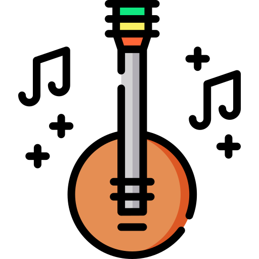 banjo Special Lineal color icona