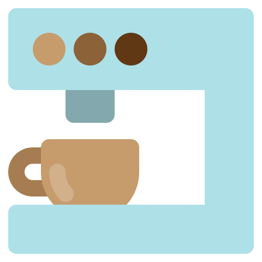 maszyna do kawy Generic Flat ikona