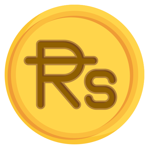Rupee symbol Kosonicon Flat icon