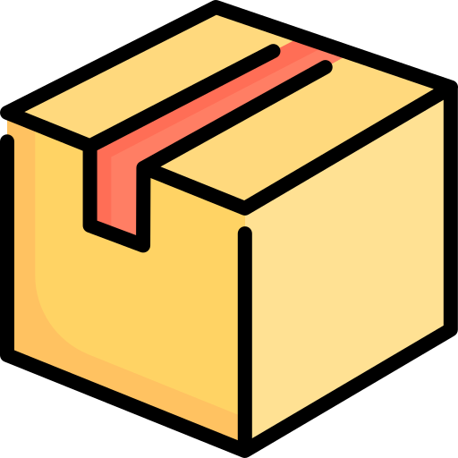 caja de cartón Kosonicon Lineal color icono