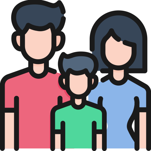 gezinnen Kosonicon Lineal color icoon