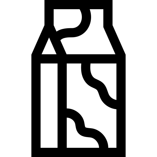 lait Basic Straight Lineal Icône