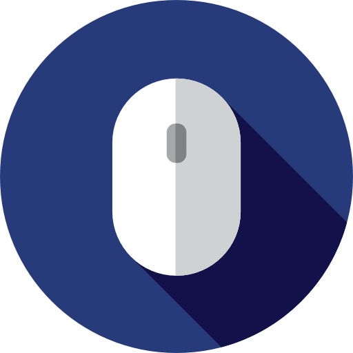 Mouse Flat Circular Flat icon