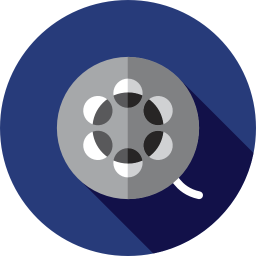 Film reel Flat Circular Flat icon