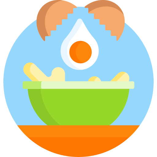 pękające jajko Detailed Flat Circular Flat ikona