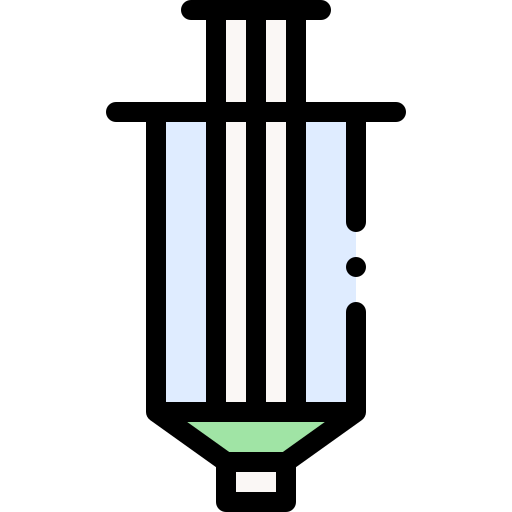 注射器 Detailed Rounded Lineal color icon