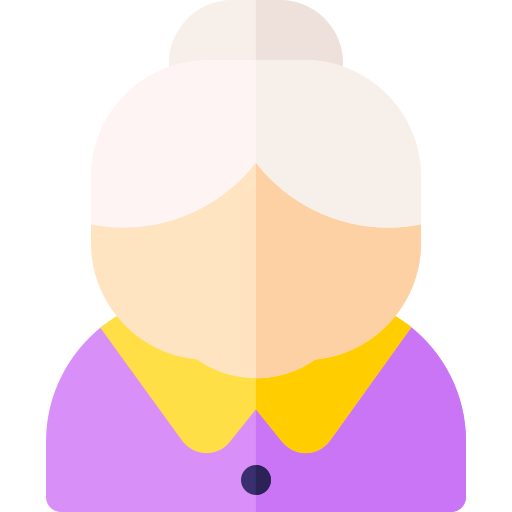 おばあちゃん Basic Rounded Flat icon