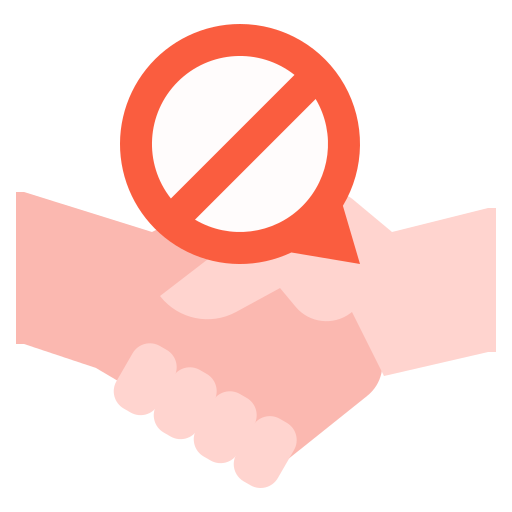 No handshake Linector Flat icon