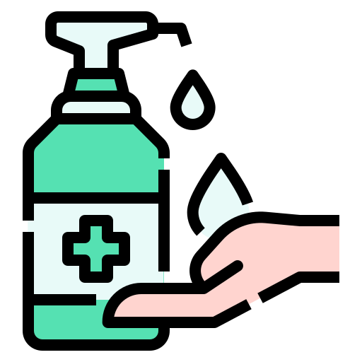 Hand wash Linector Lineal Color icon