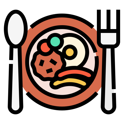 comida Linector Lineal Color icono