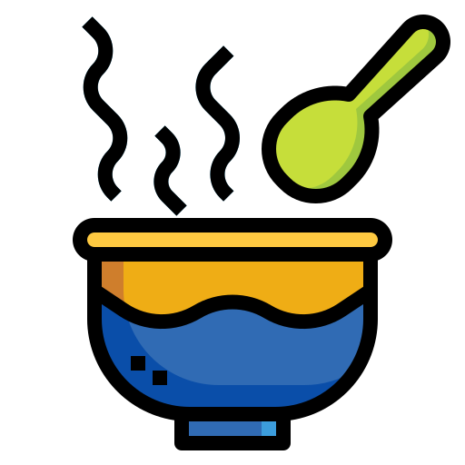 暖かい食べ物 PongsakornRed Lineal Color icon