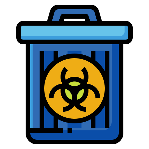 Toxic waste PongsakornRed Lineal Color icon