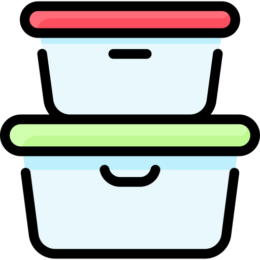 Food container Vitaliy Gorbachev Lineal Color icon