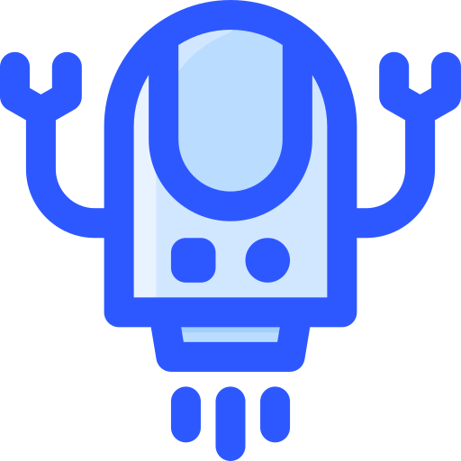 robot Vitaliy Gorbachev Blue ikona